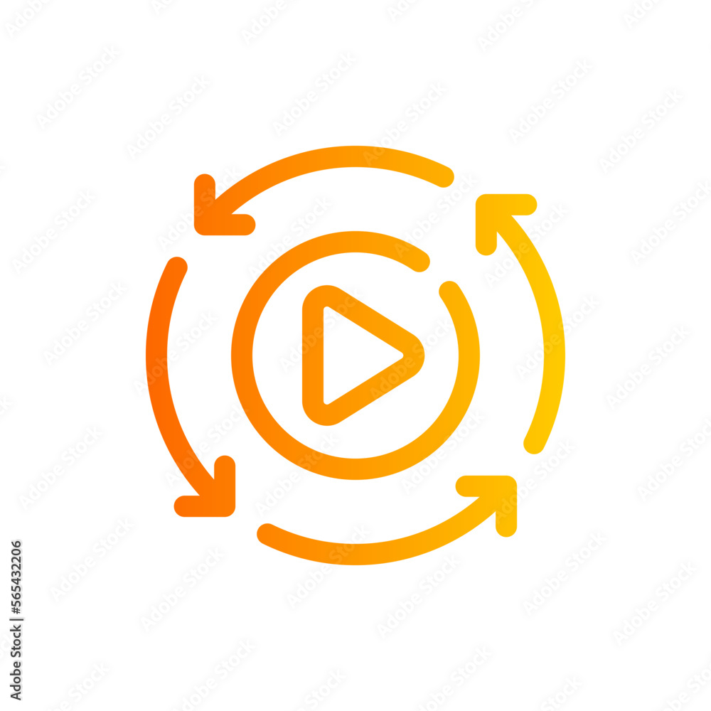 processing gradient icon Stock Vector | Adobe Stock