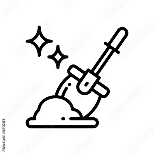 shovel icon for your website  mobile  presentation  and logo design.