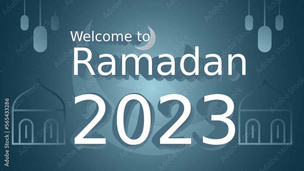 Ramadan Kareem Banner Design with Editable 3D Text Effect Ramadan Kareem Banner Design with Editable 3D Text Effect
