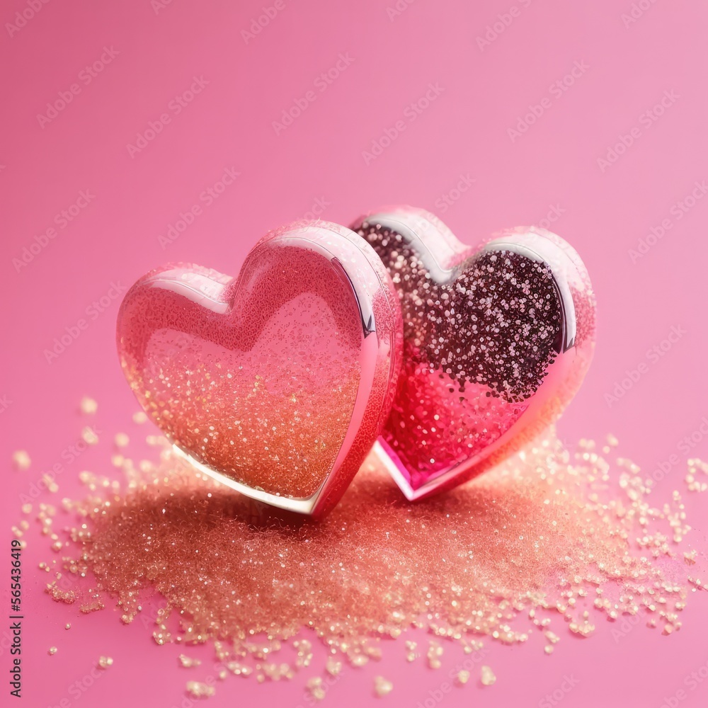 Pink Hearts Valentine