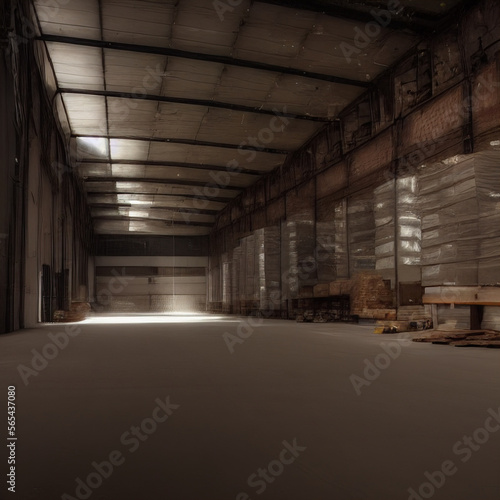 In the depths of an unused warehouse  shrouded in darkness