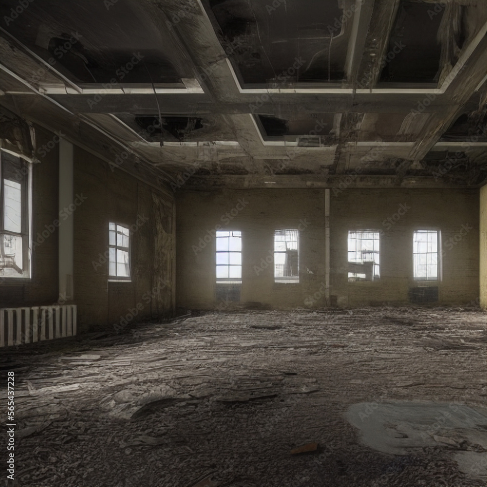Inside an abandoned warehouse, where the darkness is all-consuming