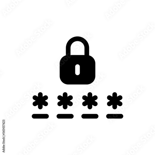 password glyph icon