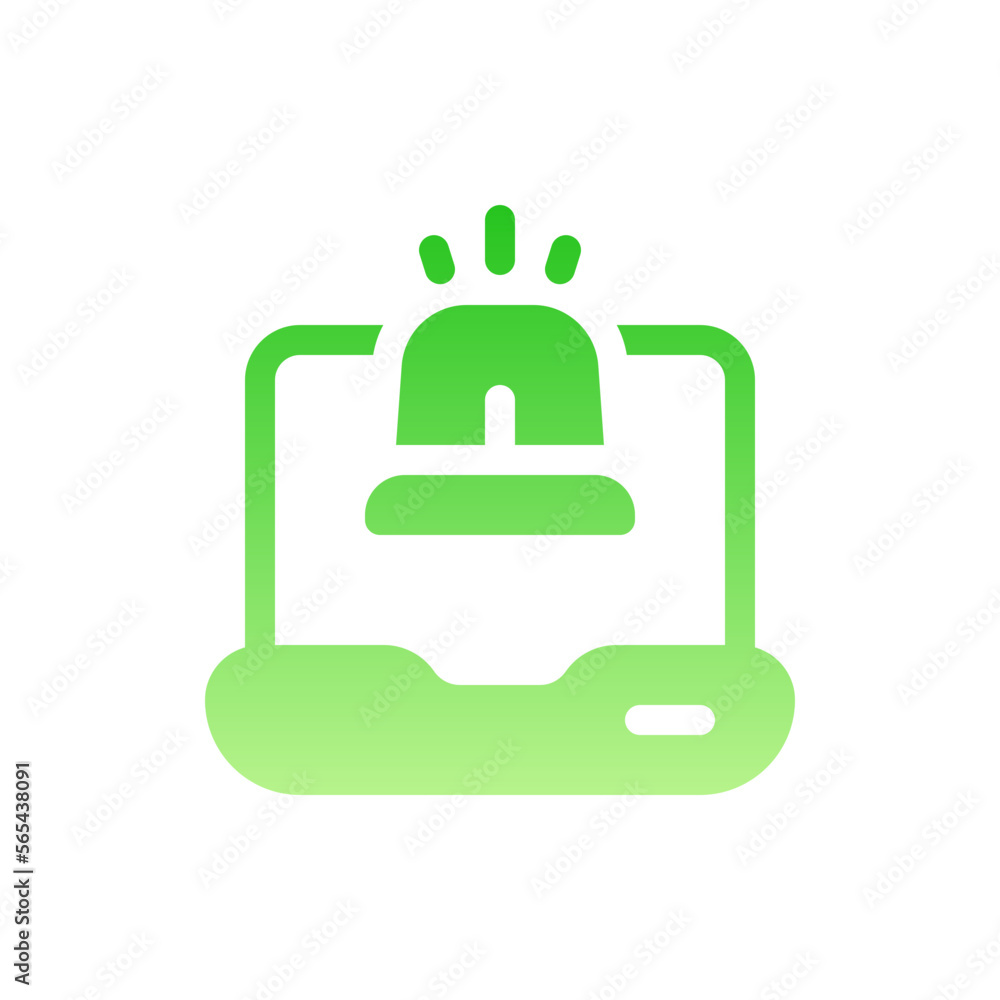 alert flat gradient icon alert flat gradient icon