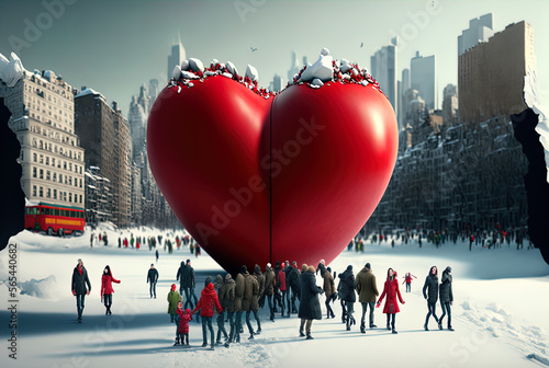 Whimsical Valentine's Day artwork. Great for banners, cards, posters and more.   © DW