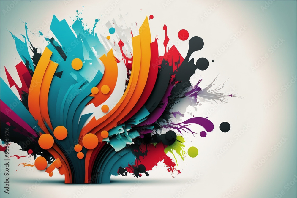 abstract colorful background, thumbnail Stock Illustration | Adobe Stock