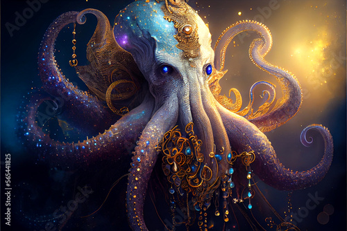 Fotografia Highly Jeweled Octopus