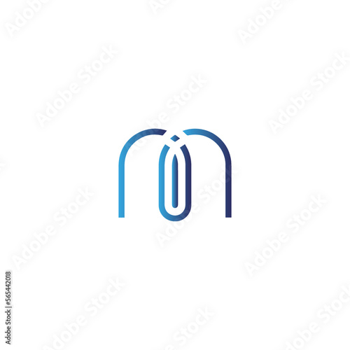 M logo, logo for building construction, catchy