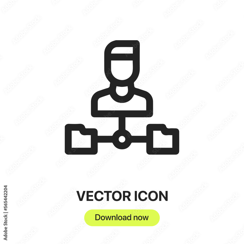 Organizational structure icon vector. Linear style sign for mobile concept and web design. Organizational structure symbol illustration. Pixel vector graphics - Vector. Organizational structure icon vector. Linear style sign for mobile concept and web design. Organizational structure symbol illustration. Pixel vector graphics - Vector.