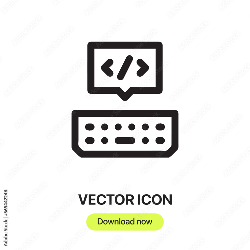 developer icon vector. Linear style sign for mobile concept and web design. developer symbol illustration. Pixel vector graphics - Vector. developer icon vector. Linear style sign for mobile concept and web design. developer symbol illustration. Pixel vector graphics - Vector.