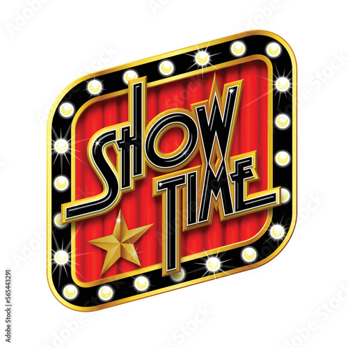 glitzy glamorous show time banner