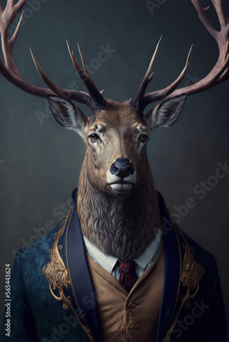 stag portrait