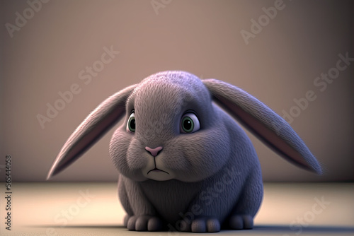 3D Animation Cartoon Bunny