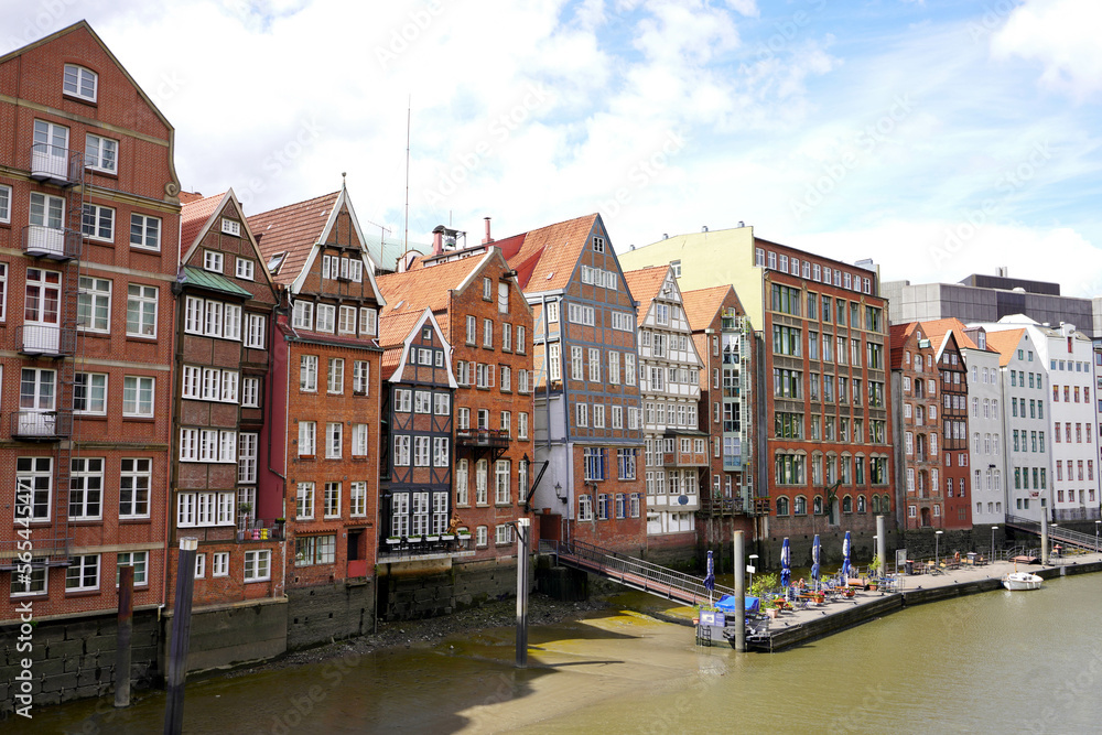 Hamburg houses in Germany, North Europe