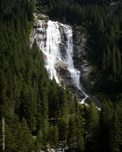 Majestic Mountain Waterfall