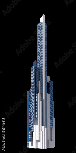 Futuristic City Skyscraper Architecture