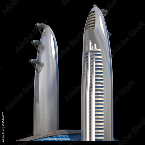 Futuristic City 3D Architecture