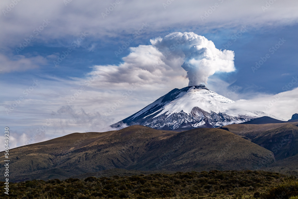 Cotopaxi in eruption