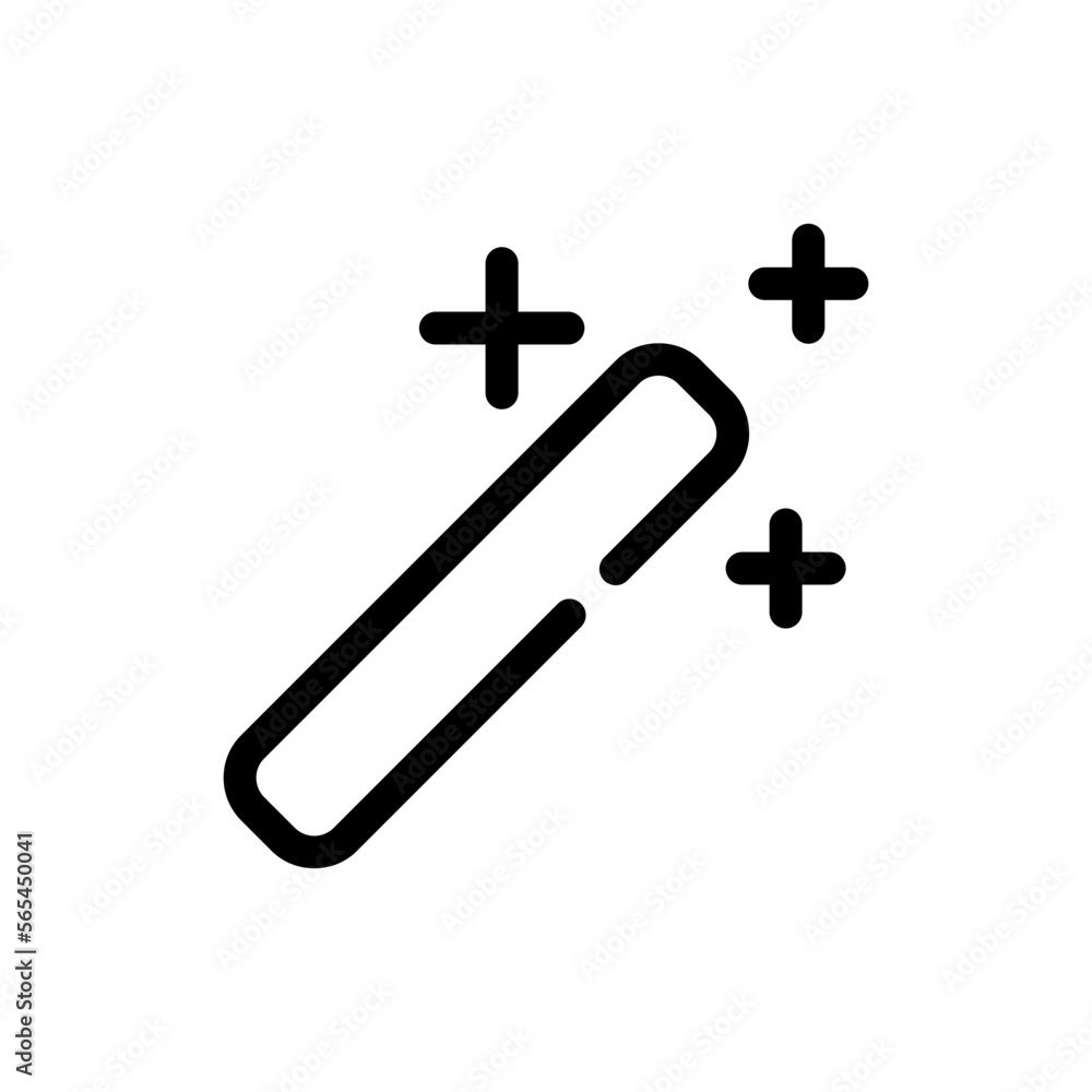 magic wand line icon magic wand line icon