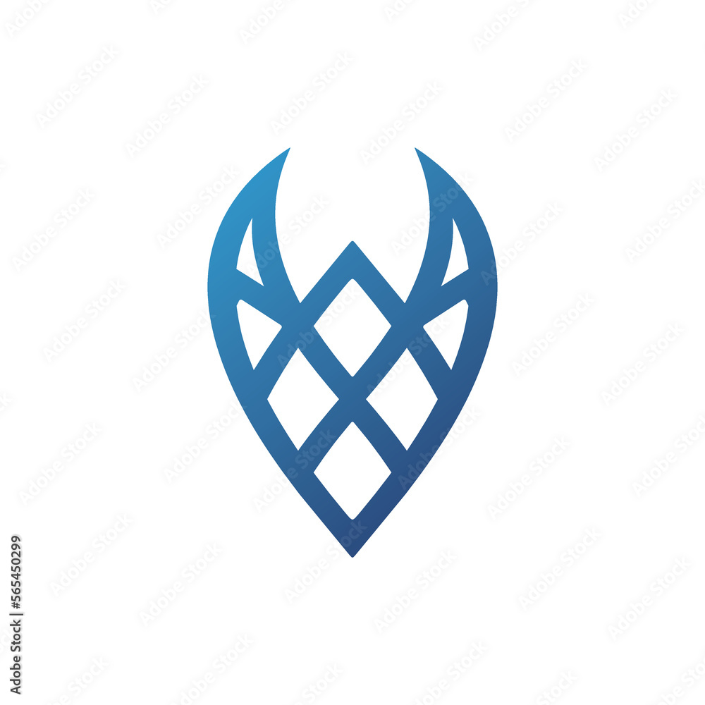 horn-themed simple linear logo, new horn-themed simple linear logo, new
