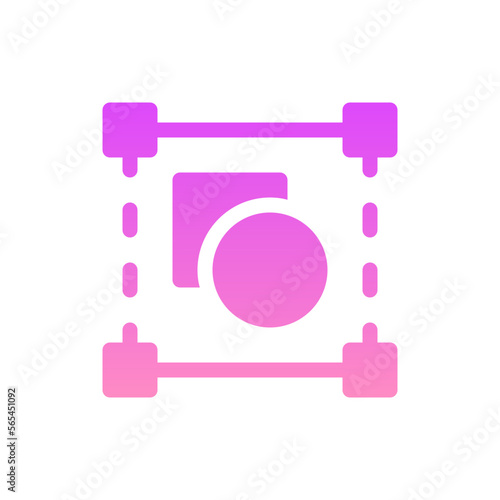 selection flat gradient icon