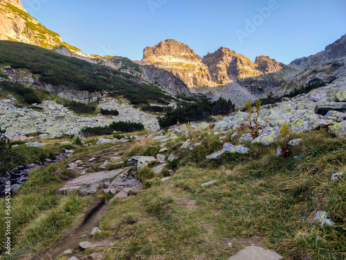 Landscape of Rila Mountain near Malyovitsa peak, Bulgaria photo