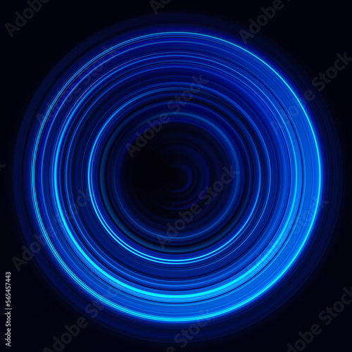 abstract colored circle lines motion blurred