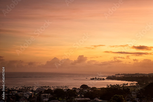 Pacific sunrise;  Hilo, Hawaii photo