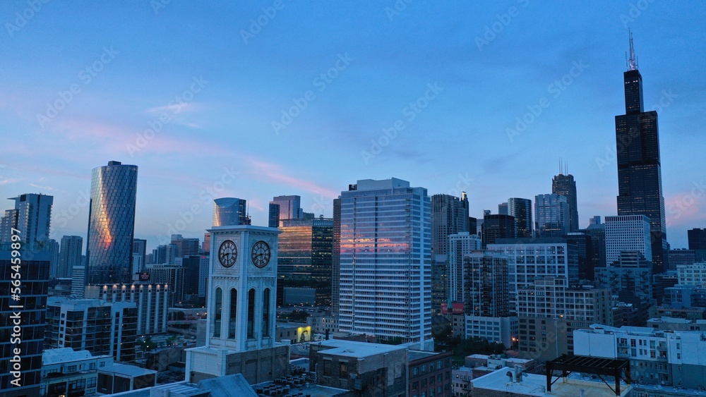 Fototapeta premium Chicago Twilight