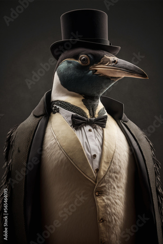 penguin portrait