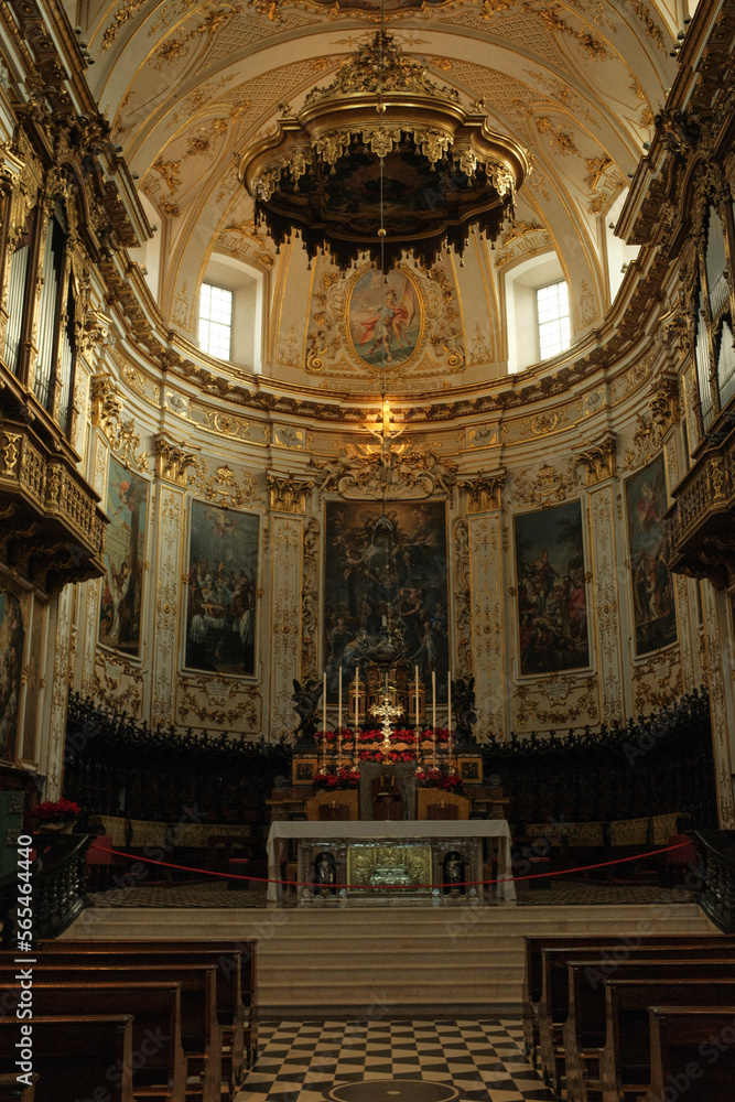 interior of the church - milan