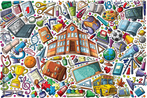 free premium back to school illustration vector with high quality t shirt elements and set of elements 