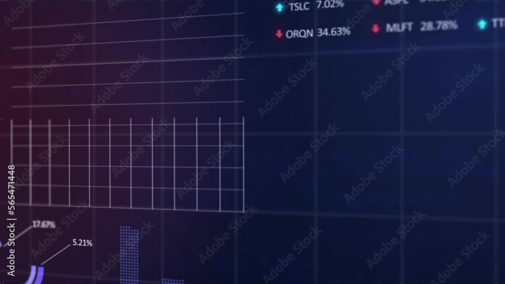 Animation of financial data processing over grid Animation of financial data processing over grid