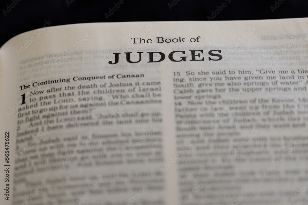 title page from the book of Judges in the bible or torah for faith, christian, jew, jewish, hebrew, israelite, history, religion title page from the book of Judges in the bible or torah for faith, christian, jew, jewish, hebrew, israelite, history, religion