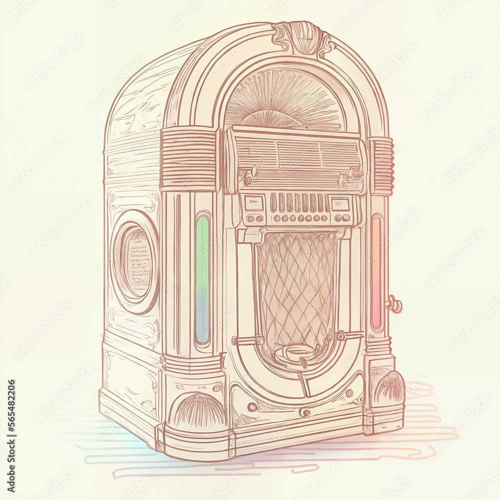 illustration of a radio