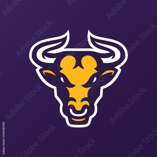 Bull Mascot For School Or Sports Team