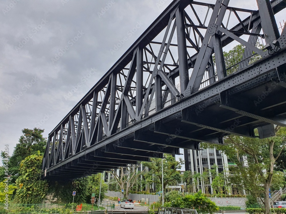 railway bridge over the river