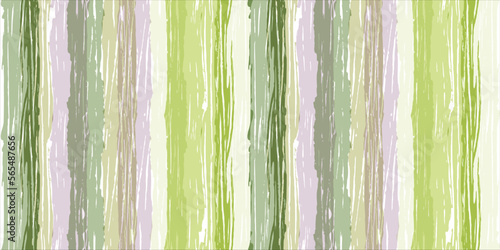 Stripes pattern, spring green striped seamless vector background, grass brush strokes. pastel grunge stripes, watercolor paintbrush line