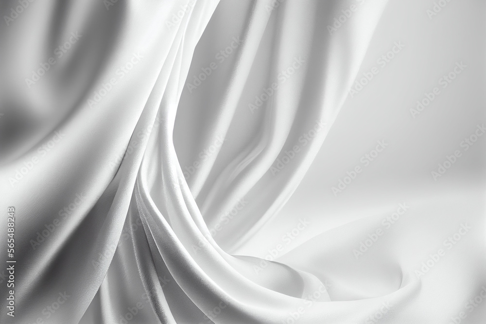 Die Textur von weißen Satin-Stoff als Hintergrund - Generative Ai Die Textur von weißen Satin-Stoff als Hintergrund - Generative Ai