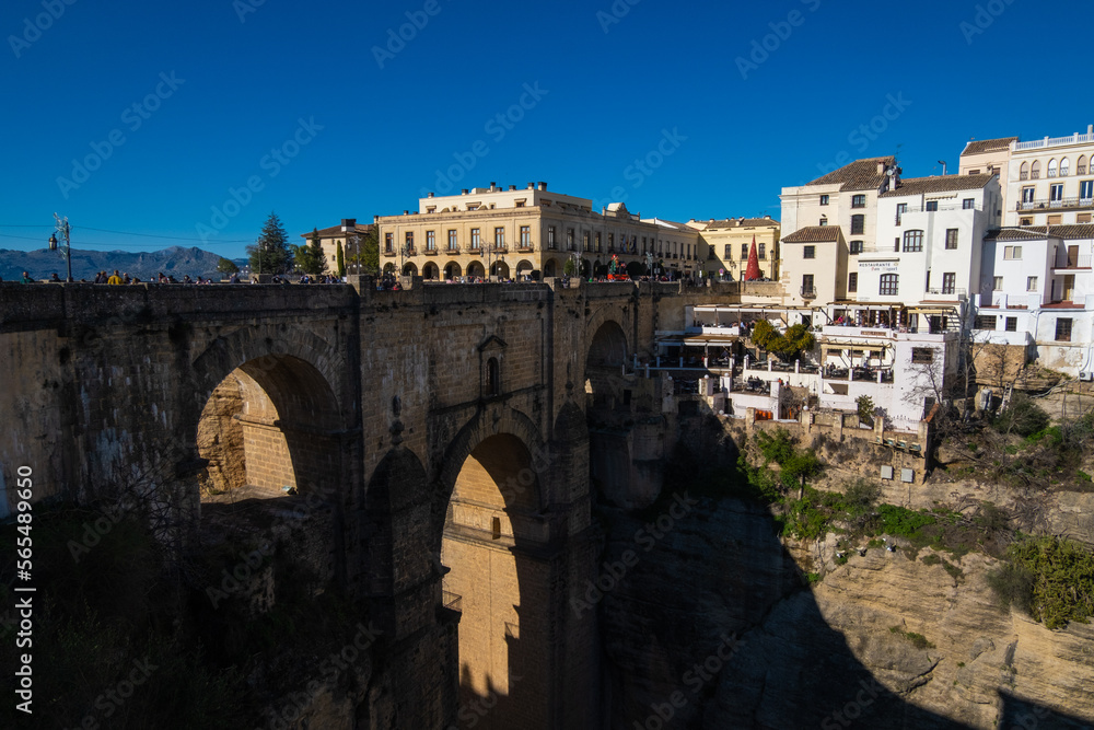 New Bridge (Spanish: Puente Nuevo) from 18th century in Ronda, southern Andalusia, Spain