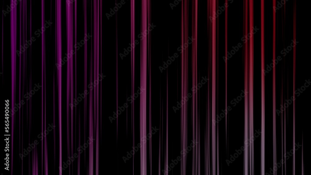 Abstract directional neon red pink lines and of geometric background. Data flow. Optical fiber 4k. Red modern light spectrum. Render 3d gradient of pink white and red