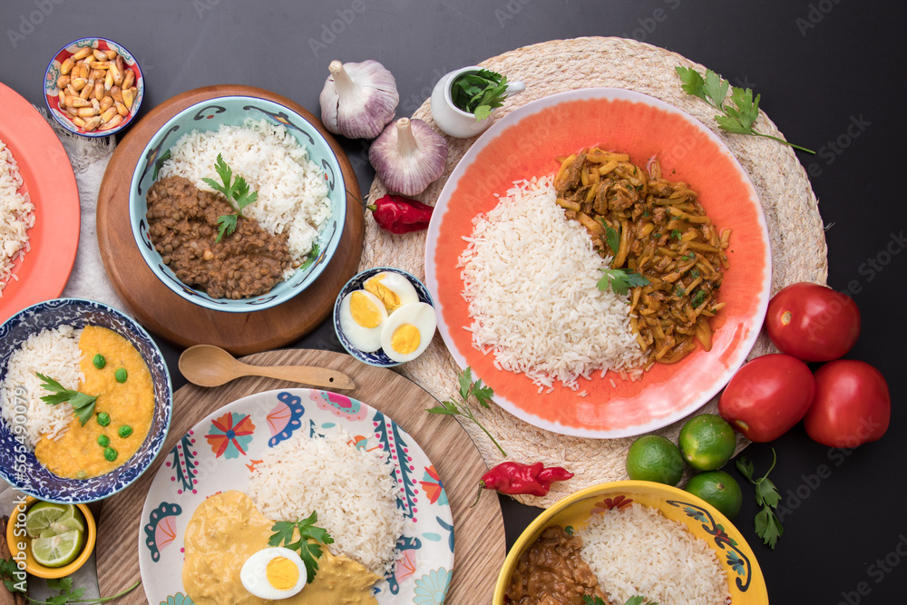 Peru traditional comfort food buffet table Peru traditional comfort food buffet table