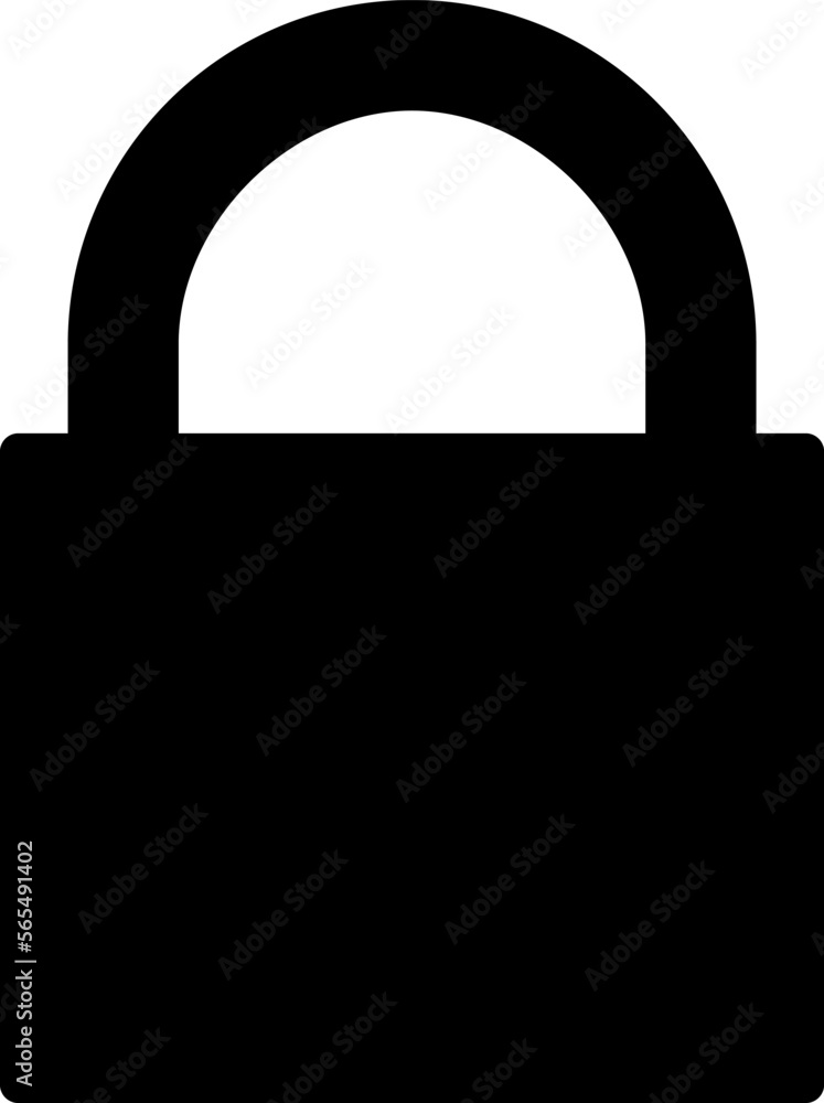 Isolated Simple Black Locked Padlock or Lock Safety Security Sign Icon. Vector Image. Isolated Simple Black Locked Padlock or Lock Safety Security Sign Icon. Vector Image.
