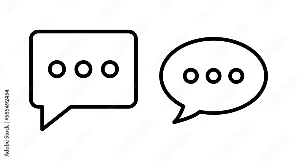 Chat icon vector illustration. speech bubble sign and symbol. comment icon. message Chat icon vector illustration. speech bubble sign and symbol. comment icon. message