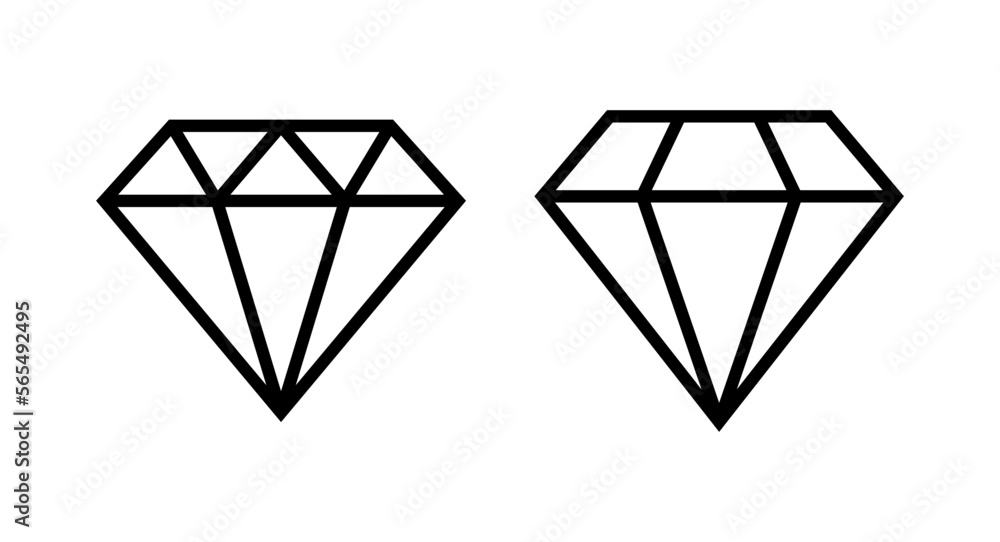 Diamond icon vector illustration. diamond gems sign and symbol Diamond icon vector illustration. diamond gems sign and symbol