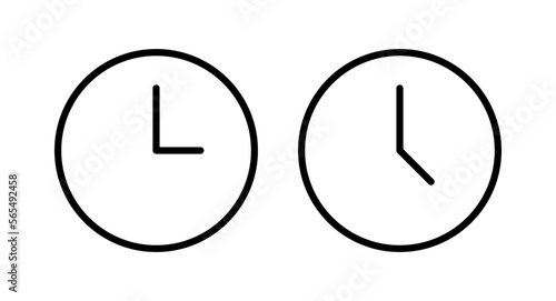 Clock icon vector illustration. Time sign and symbol. watch icon