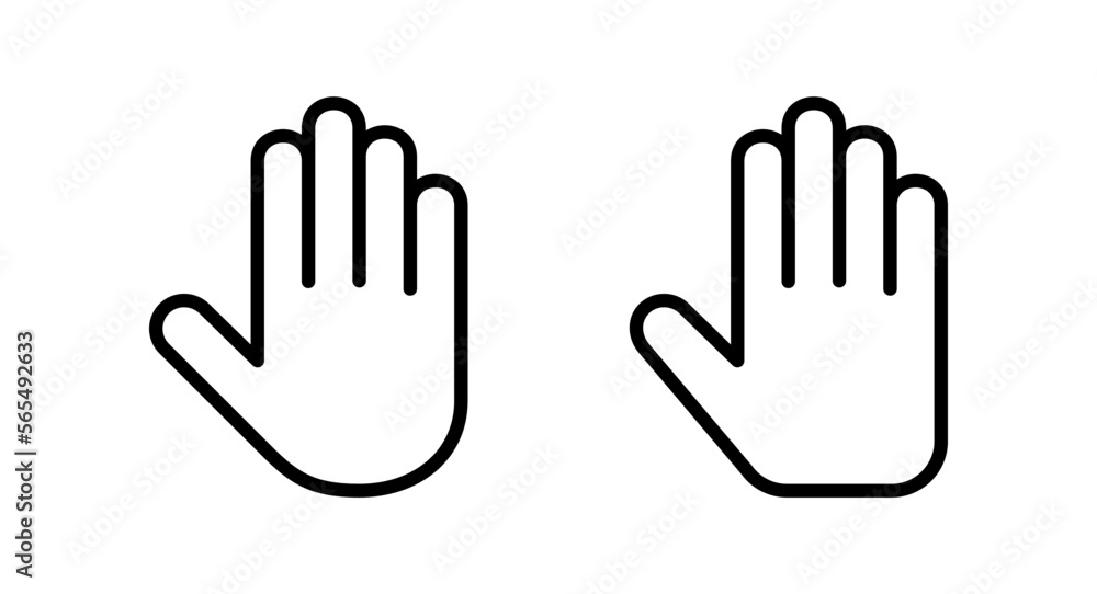Hand icon vector illustration. hand sign and symbol. hand gesture Hand icon vector illustration. hand sign and symbol. hand gesture