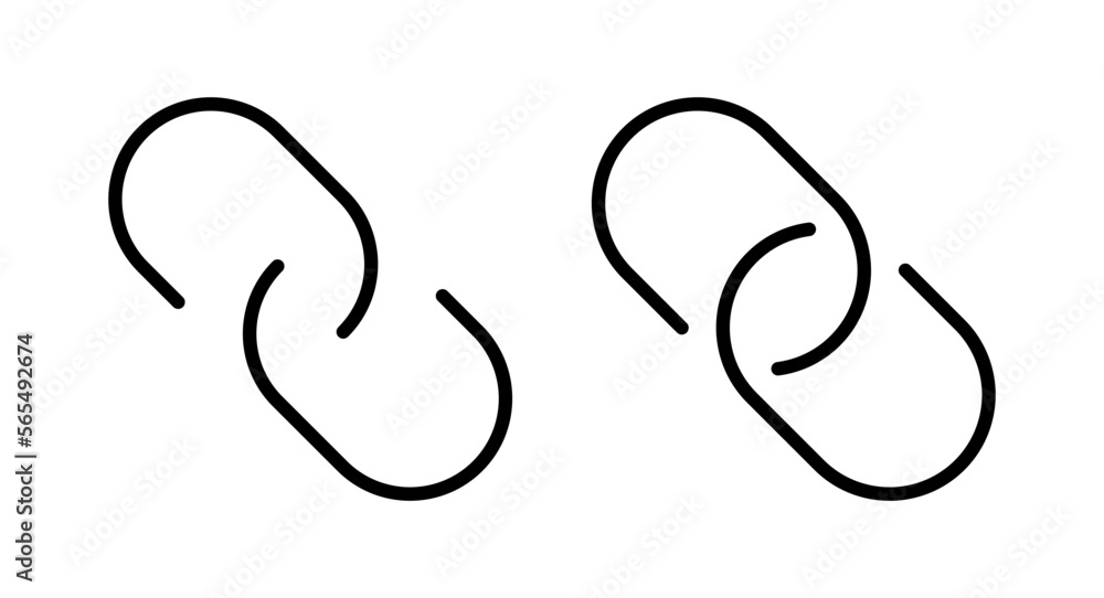 Obraz premium Link icon vector illustration. Hyperlink chain sign and symbol