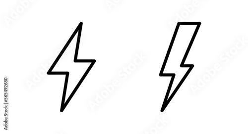 Lightning icon vector illustration. electric sign and symbol. power icon. energy sign