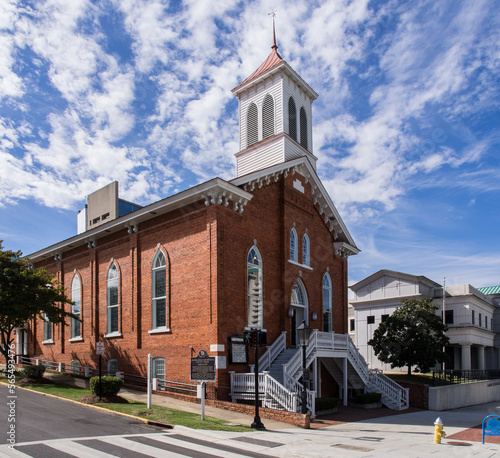 Print op canvas Dexter Avenue Baptist Church in Montgomery, Alabama, where Martin Luther King Jr